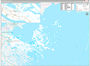 St. Bernard Wall Map Premium Style